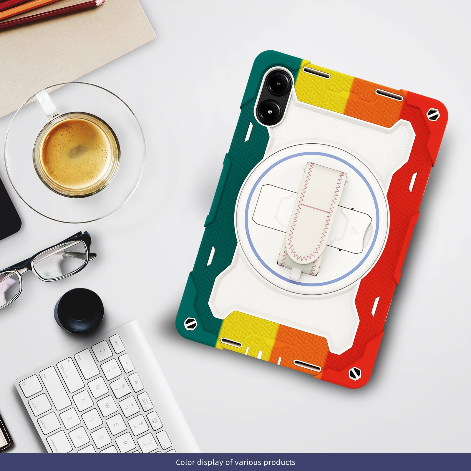 

Rugged Stand Case For Redmi Pad 2 2025 11.0" SE 11" 4G 8.7" 10.61" Pad Pro 12.1" Xiaomi POCO Pad 360 Rotating Heavy Duty Cover