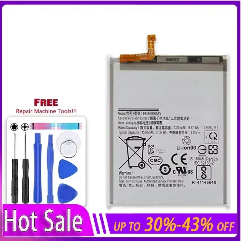 YKaiserin for Samsung S21FE 5G Built-in Mobile Phone Battery, EB-BG990ABY Battery Replacement,Free Tools,Repair Parts Batteries