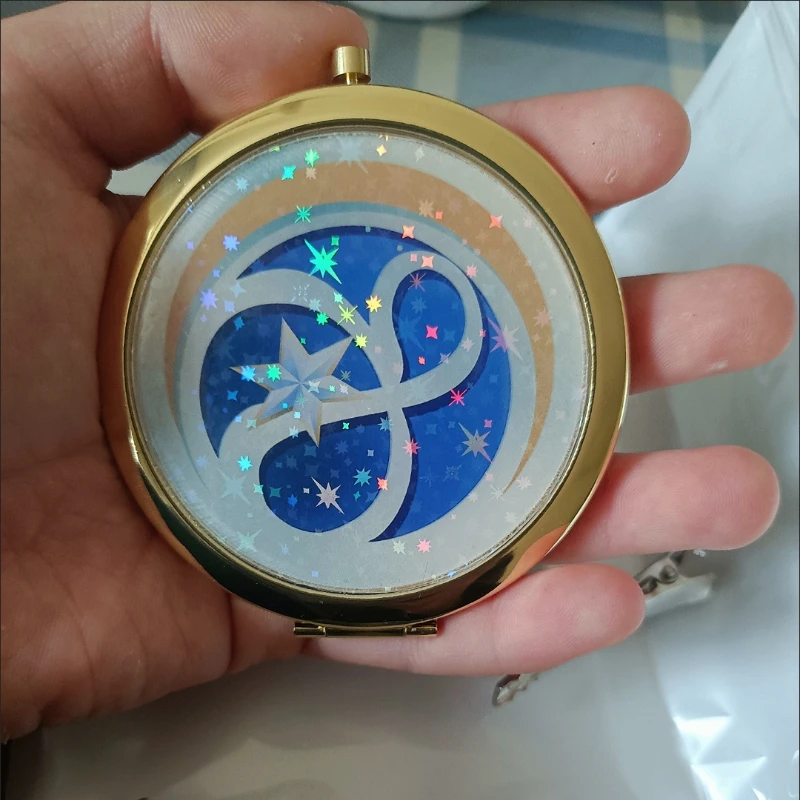 Hot Fashion Honkai:Star Rail Robin Cos puntelli Make-up Laser Gold Mirror Light Cone lo stesso stile specchi prodotto personalizzato fatto a mano