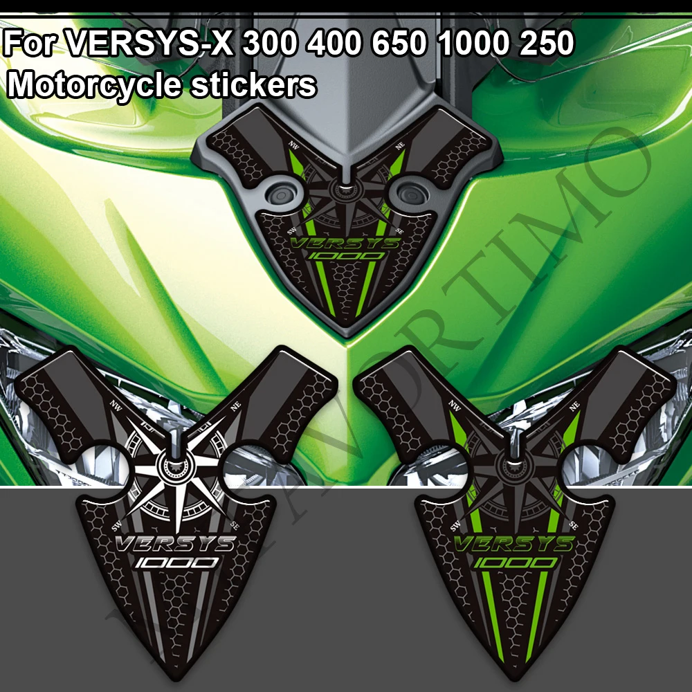 لكاواساكي VERSYS-X 300 400 650 1000 250 جديد دراجة نارية خزان الوسادة جذع حقيبة أمتعة ملصقات حماية شعار الشارات #1