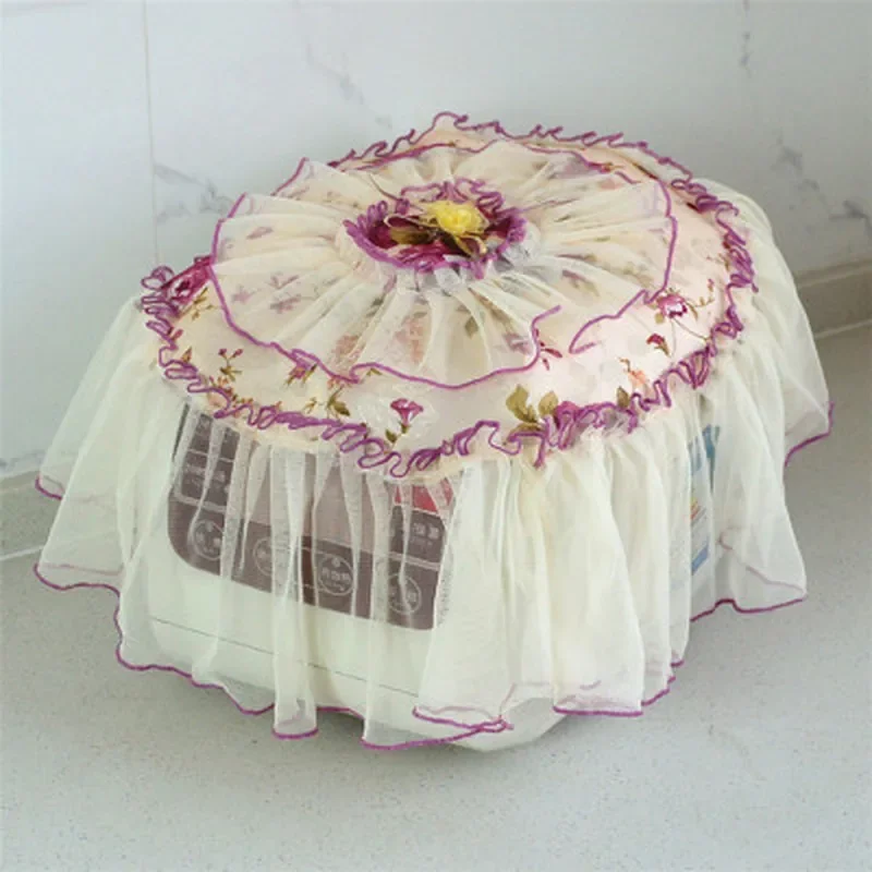 Pastoral Rice Cooker Dust Cover Simple Rice Cooker Mongolia Cute Lace Dust Cover Towel Kitchen Accessories