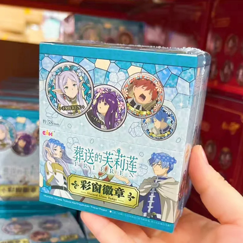 Genuine Frieren: Beyond Journey'S End Colored Window Badge Frieren Himmel Anime Character Peripheral Collection Card Toys Gifts