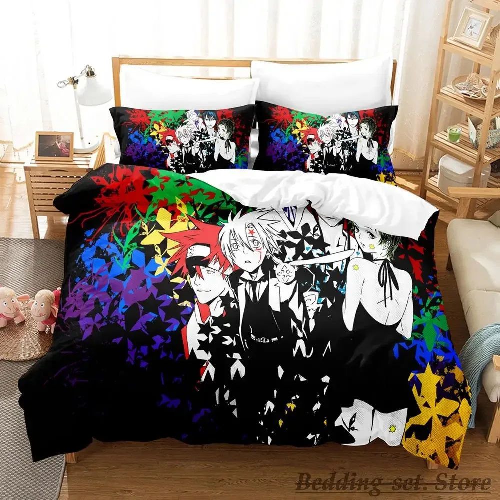 New D.Gray-man Bedding Set Single Twin Full Queen King Size Bed Set Adult Kid Bedroom Duvetcover Sets Anime parure de lit Bed