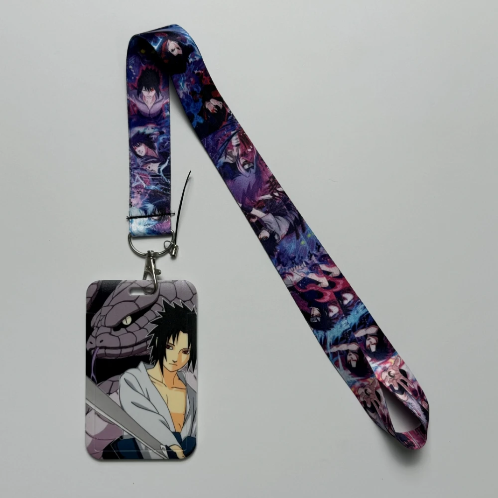 Anime ID Card Holder Neck Strap Pendant Cool Boys Door Badge Holder Lanyards Keychain Men Work Credential Case Gift