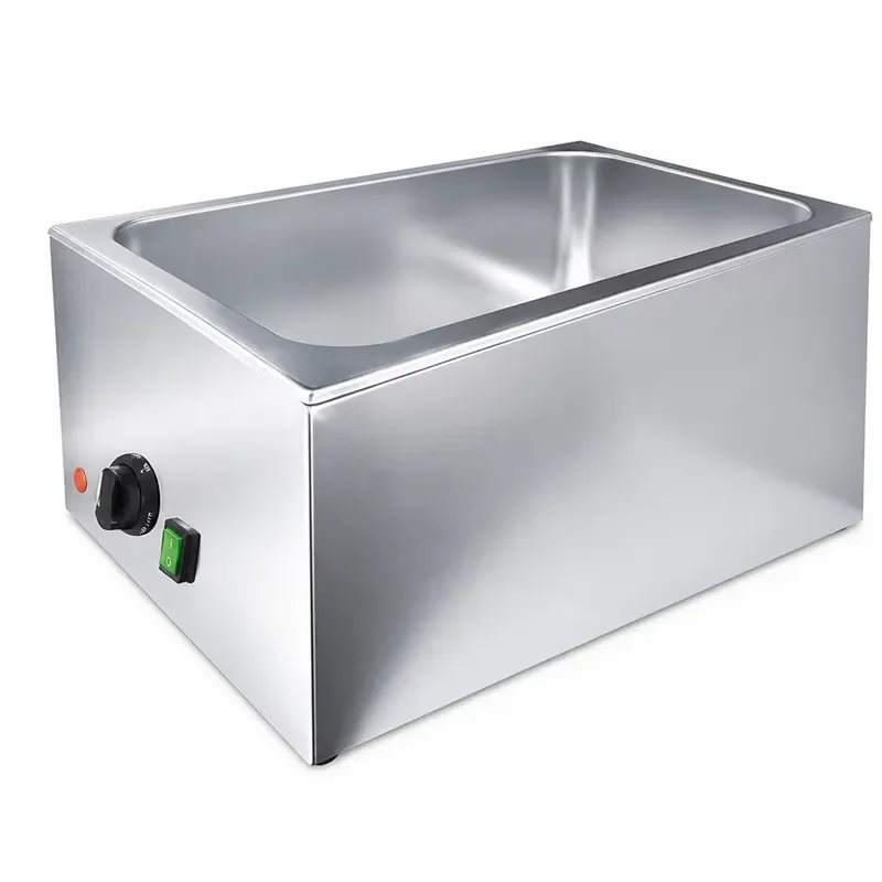304 Stainless Steel Electric Food Warmer Tabletop Fast Food Warming Station GN Pan Food Holding Equipment