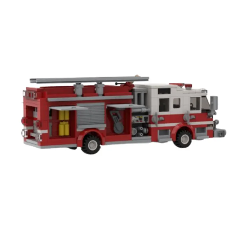 

422-piece small building blocks assembly set: City Fire Pump Truck and Rescue Vehicle model toy gift set
