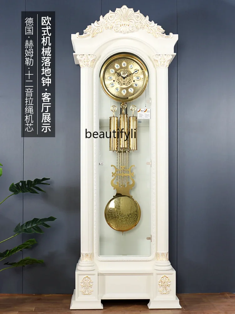 European-Style Living Room Modern Floor Clock Hermle Large Clock Watch Light Luxury Mechanical Floor Clock Hg600