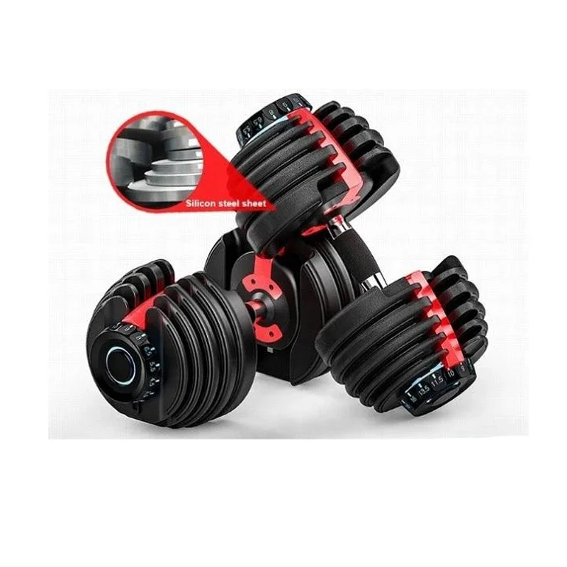 Adjustable 24kg dumbbell set Cast Iron Adjustable Dumbbell Set Solid Dumbbell Handles