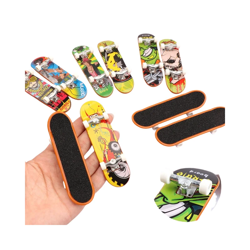 3-teiliges Mini-Profi-Skateboard, Tech-Truck, coole Finger-Sportarten, Kunststoff-Skateboards, kreatives Fingerspitzenspielzeug für Erwachsene und Kinder