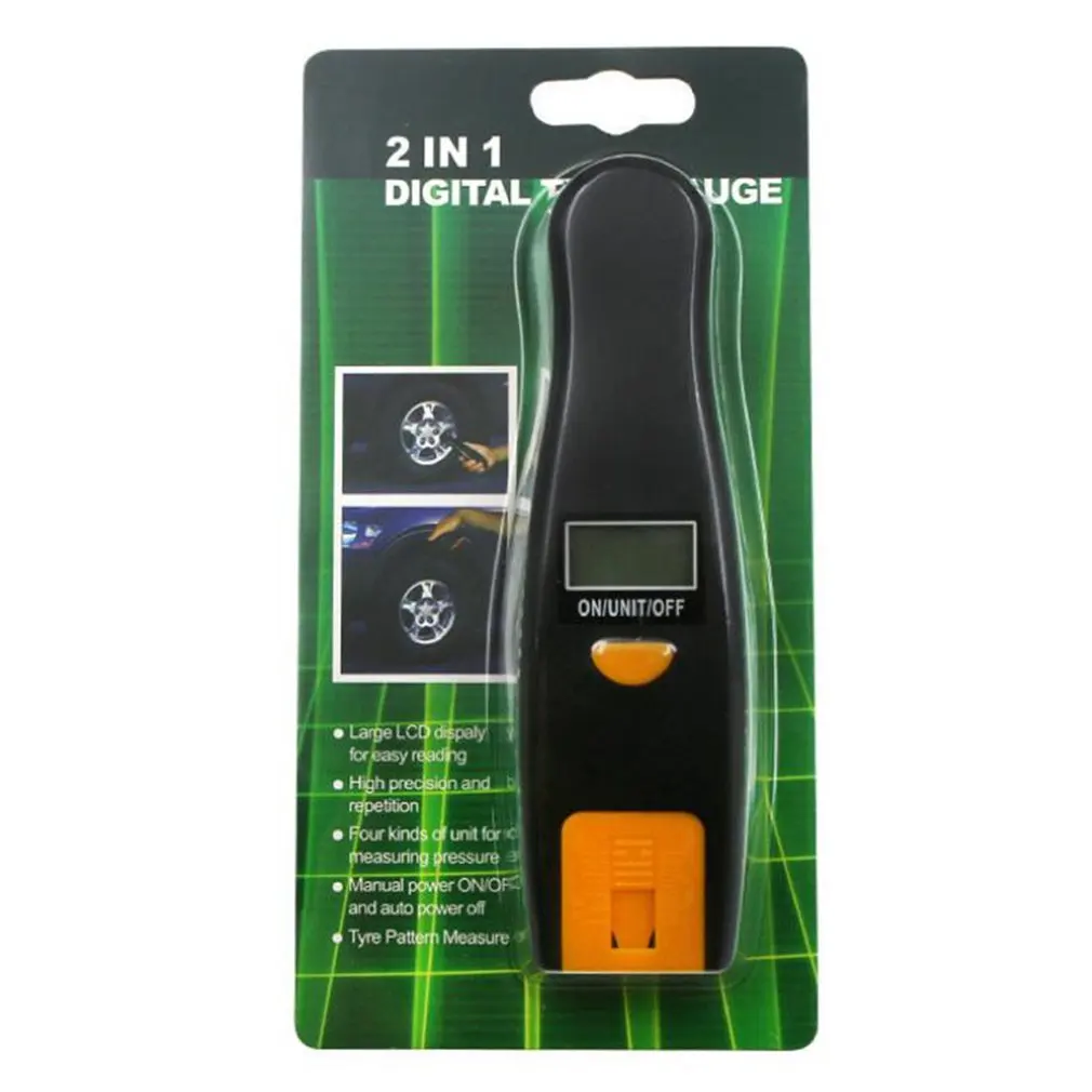 Digital Tire Pressure Gauge Backlight High-precision Tire Pressure Monitoring Car Tyre Air Pressure Gauge Meter LCD Display