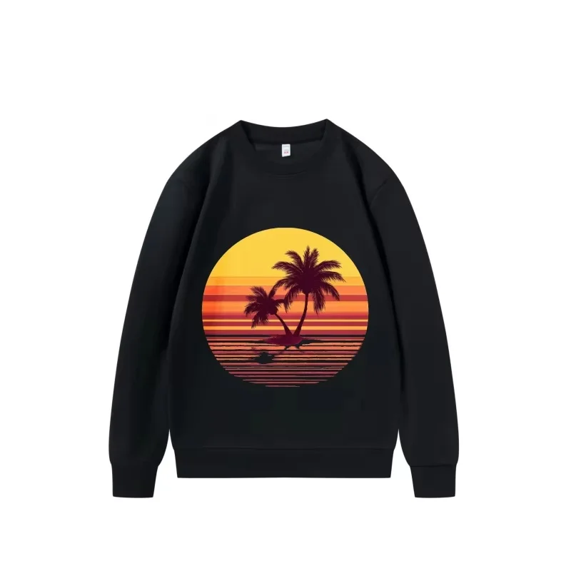 

Свободный стиль, 250 г, толстовка из плотного хлопка с круглым вырезом, оверсайз, 2026 из США, бесплатная доставка, модная мода с круглым вырезом