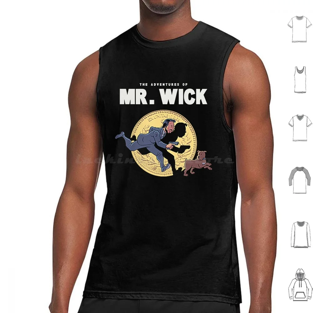 The Adventures Of Mr. Wick Tank Tops Vest Sleeveless Action Baba Yaga Bounty Hunter Daisy Hitman Keanu Reeves Killer Machine