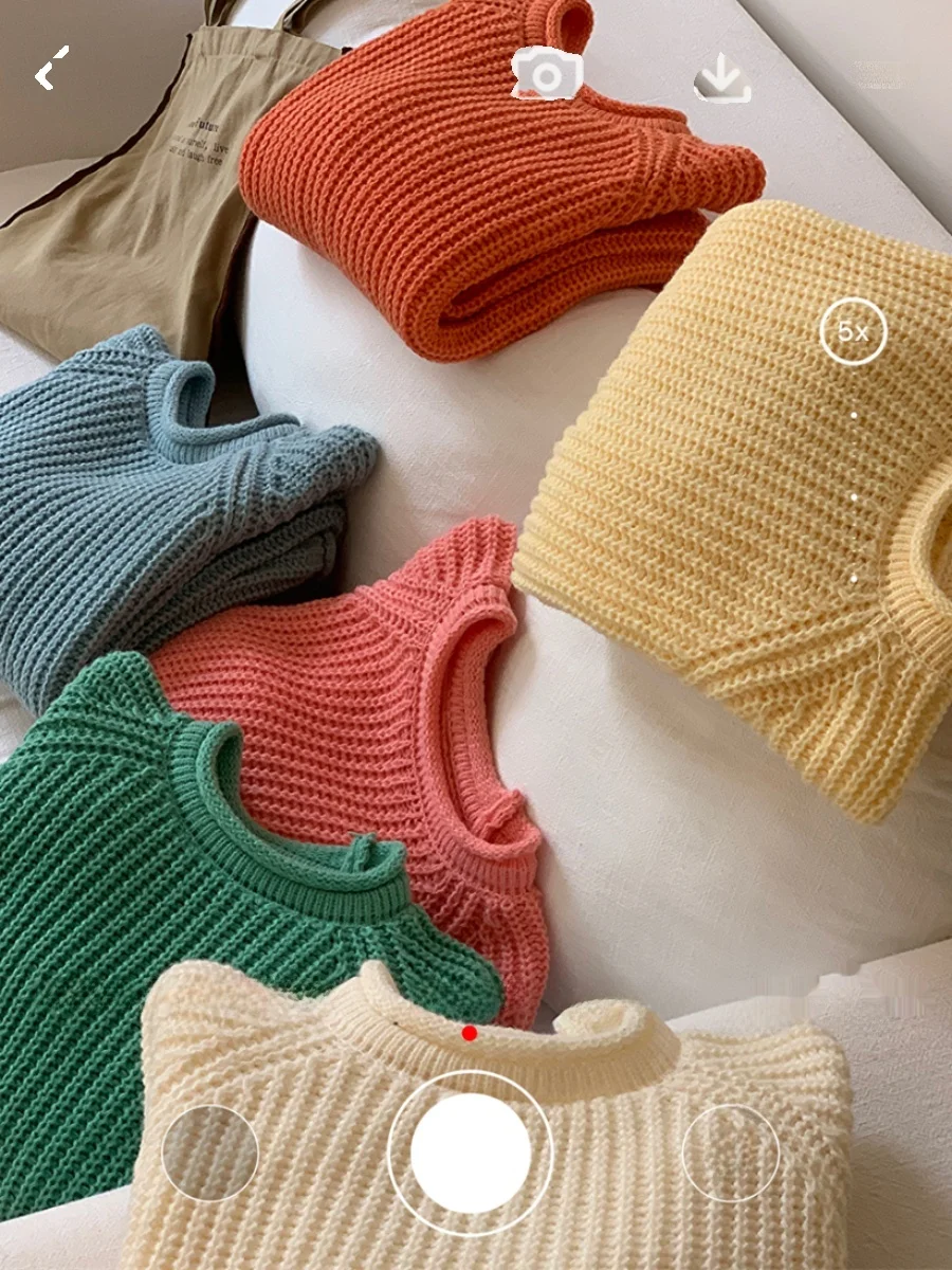 

Круглый ребристый свитер ярких цветов Ne Thi Knit, мягкий базовый цветной свитер, длинный свеч, стандартный крой, осень-зима, женский...