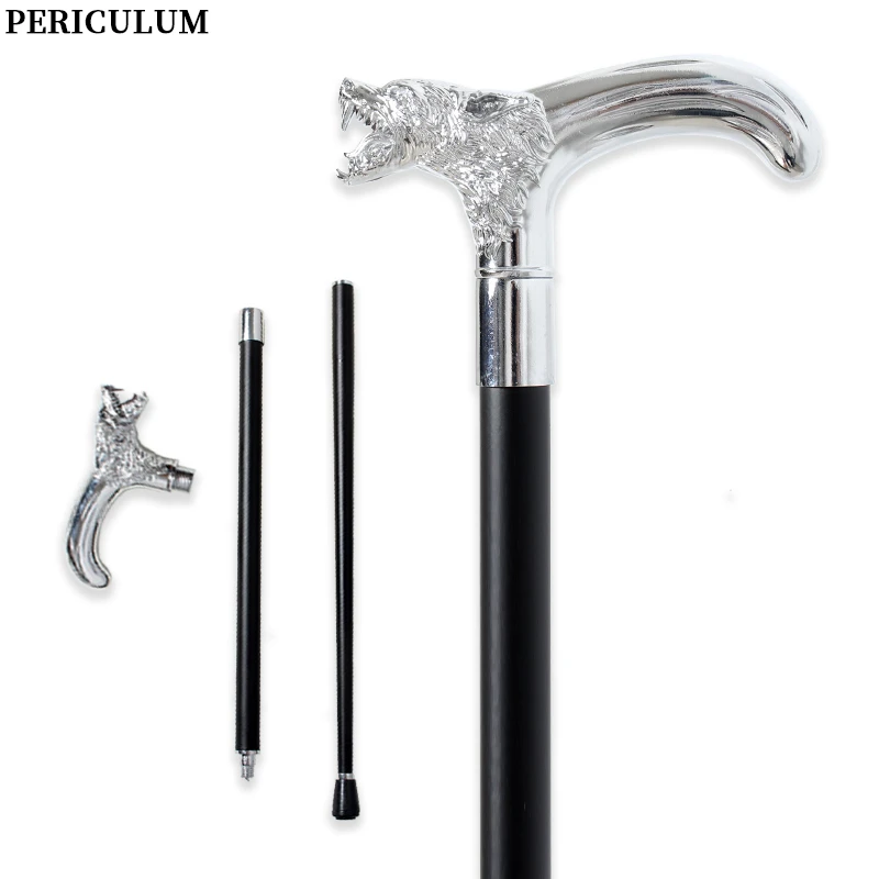 vintage-polished-silver-wolf-head-walking-cane-with-detachable-curved-handle-walking-stick-for-cosplay-men-women