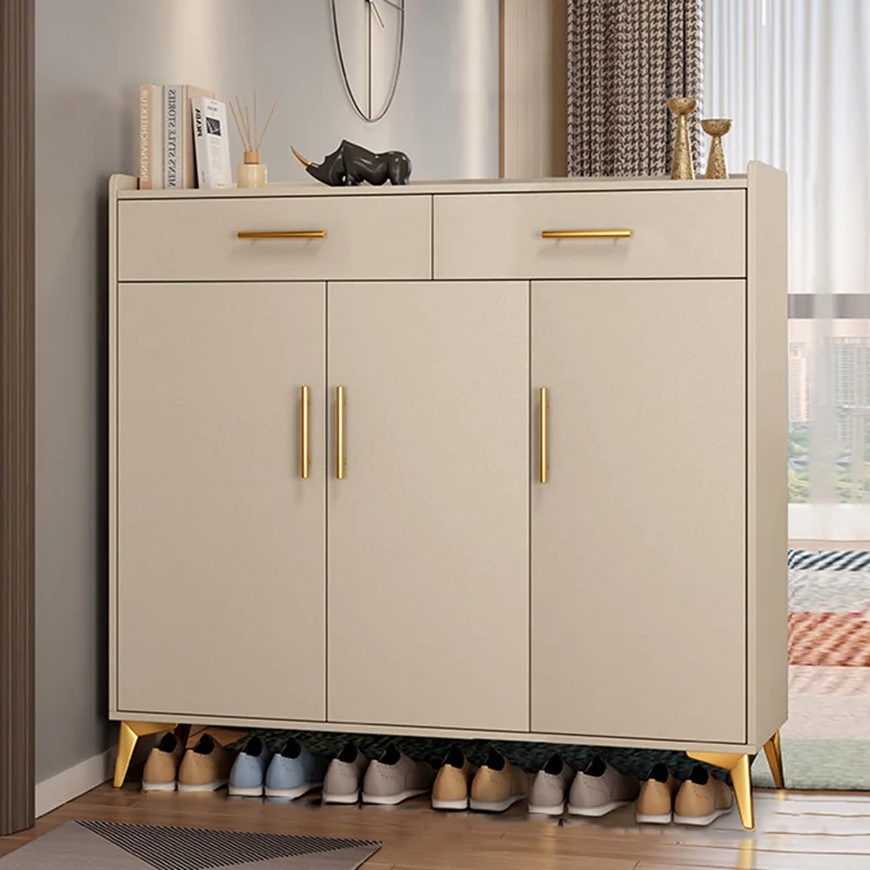 

Dust Proof Shoe Rack Space Saving Portable Modern Drawers Shoe Cabinet Storage Wooden Armario Para Sapatos Home Furniture