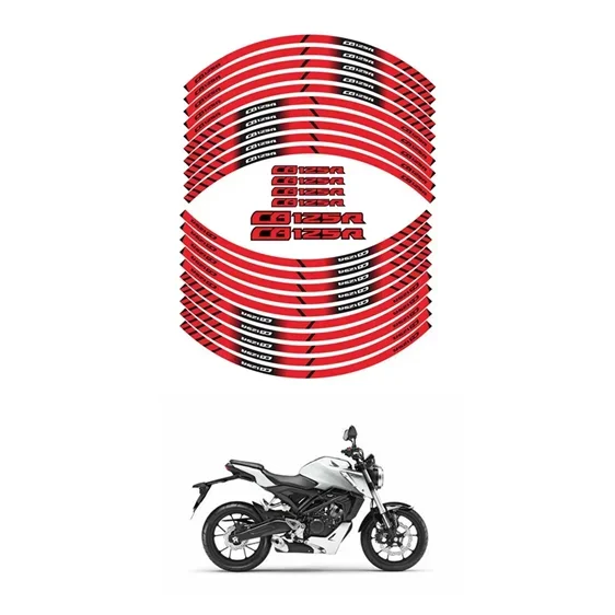 FOR HONDA CB125R Moto Parts Contour Wheel Decoration Decal Sticker - A