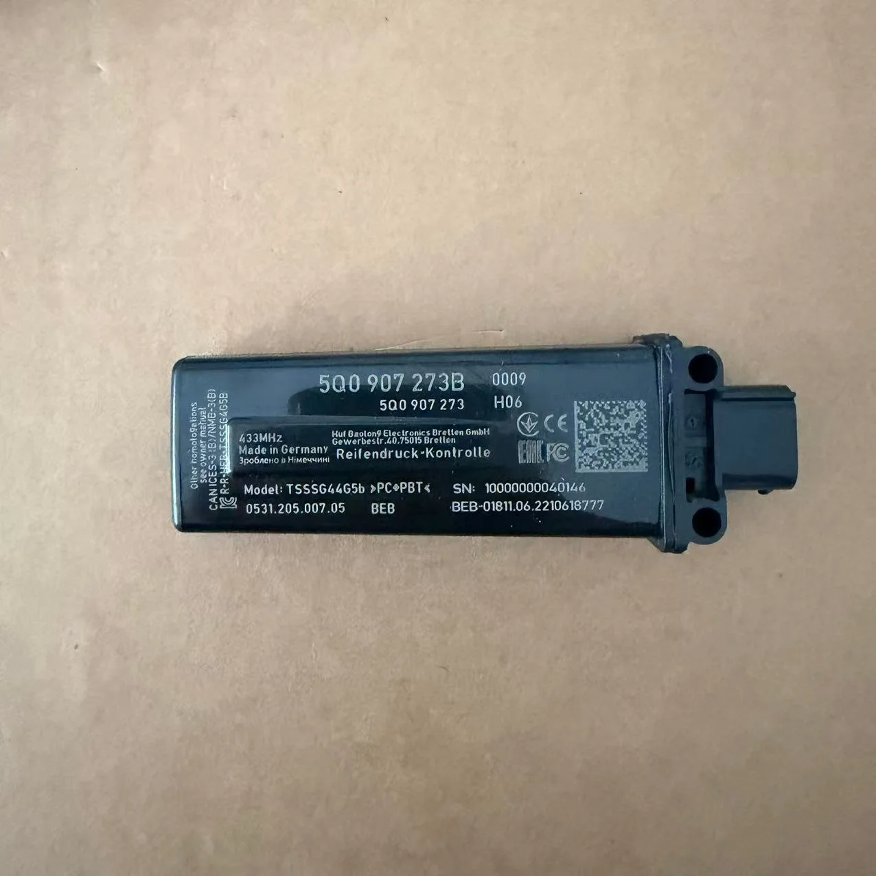 For VW Passat B8 CC Tiguan Skoda MQB Platform TPMS control unit Module 5Q0907273F 5Q0907273B