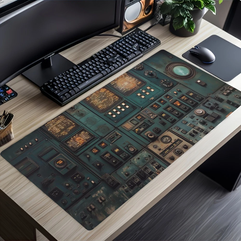 Space Ship Control Panel  Desk Mat Mousepad Mouse Office Mouse Pad Desk Mats Desk Decor Laptop Accessories Non Slip Gaming