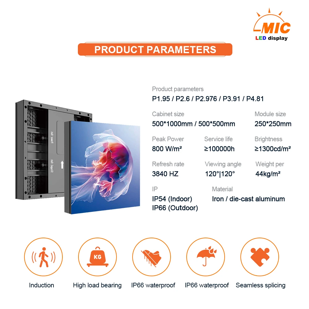 Factory Price Easy Install LED Floor Tile Display Waterproof LED Floor Tile ScreenInteractive LED Floor DisplayHuman-Screen In