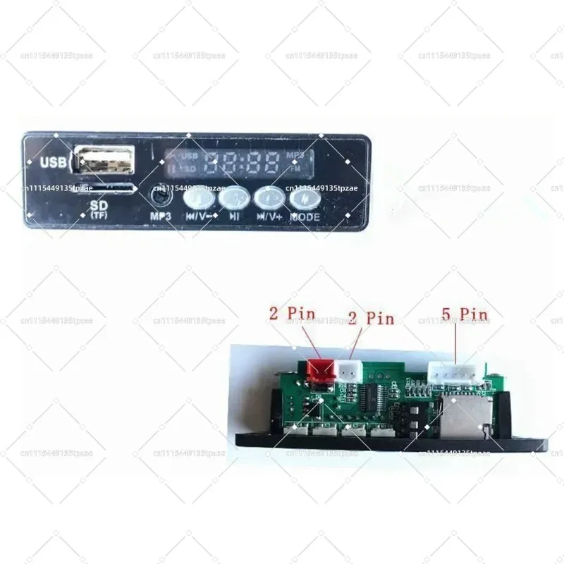 12V Bluetooth-Compatible MP3 Music Chip With USB Interface Speaker Replacement Spare Parts For Kids Ride-On Play Toy