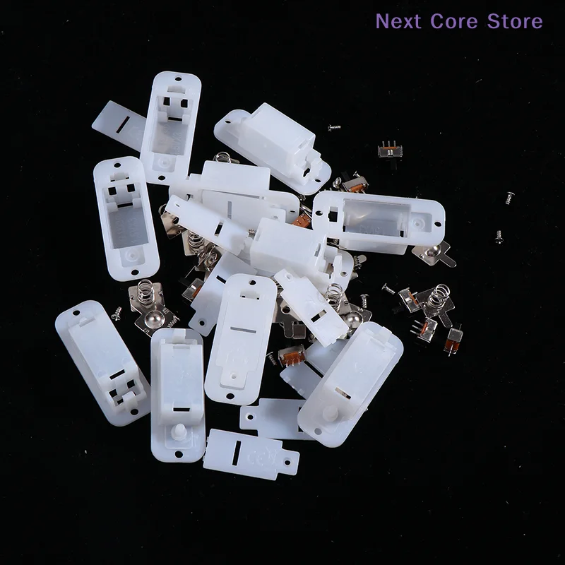 [NC]10Set AG13/LR44 Battery Case With Switch Button Battery Case 3V 4.5V Gift Player Battery Compartment Without Battery[NC]