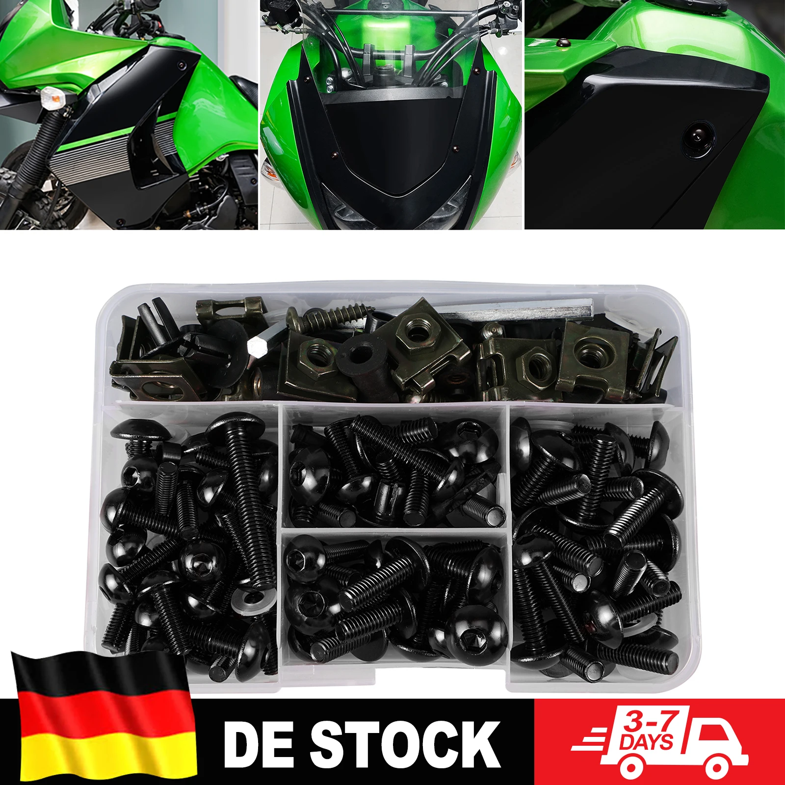 Motorrad-Windschutzscheiben-Schraubensatz für Suzuki GSXR600 GSXR750 GSXR1000 GSX-R600 GSX-R750 GSX-R1000 Hayabusa GSX1300R
