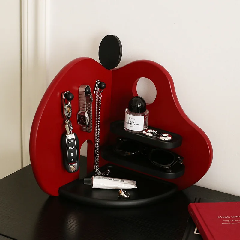 Apple shelf 1 piece, moving house at the entrance, housewarming gift key storage, porch decoration, home decoration