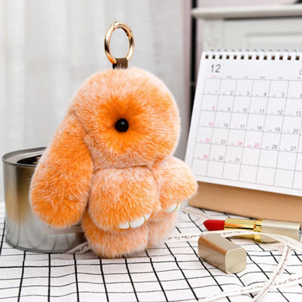 حقيبة يد على ظهر الأزياء معلقة زخرفة زخرفة جميلة كرتون أرانب أفخم ديكور القلادة القلادة للأطفال في سن المراهقة البالغين هدية رائعة #3