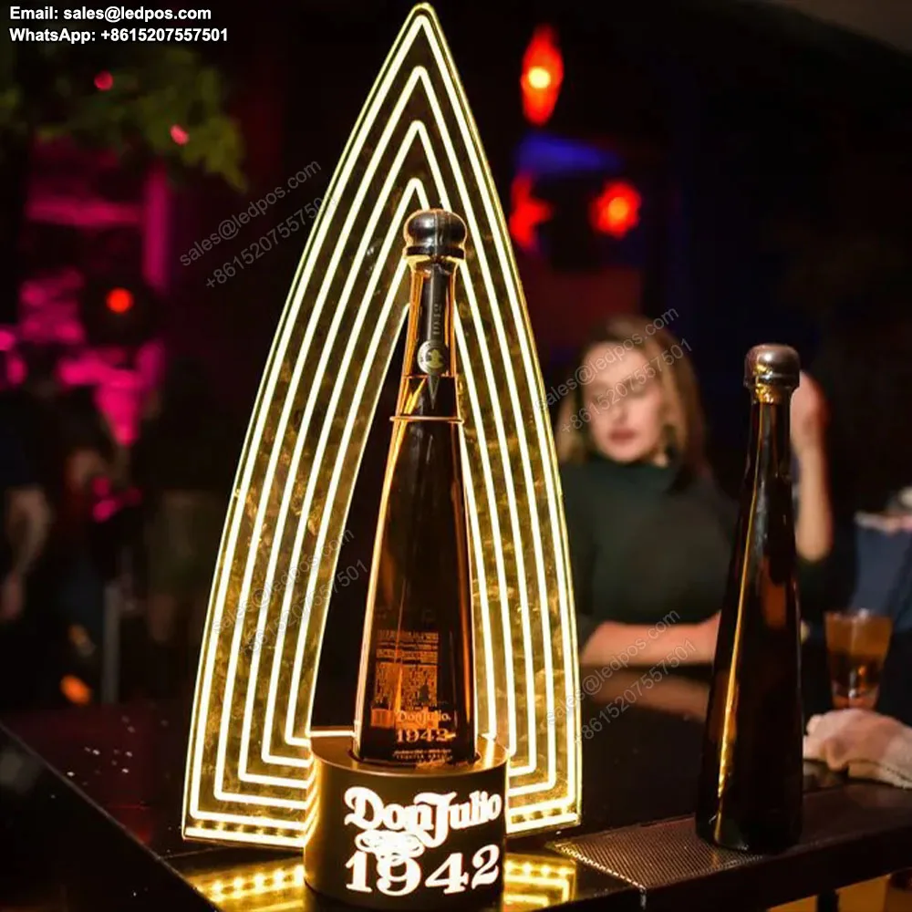 DON JULIO 1942 prezenter butelki z tequilą świecący Bar butelka szampana gloryfikator wyświetlacz VIP na imprezę w klubie nocnym