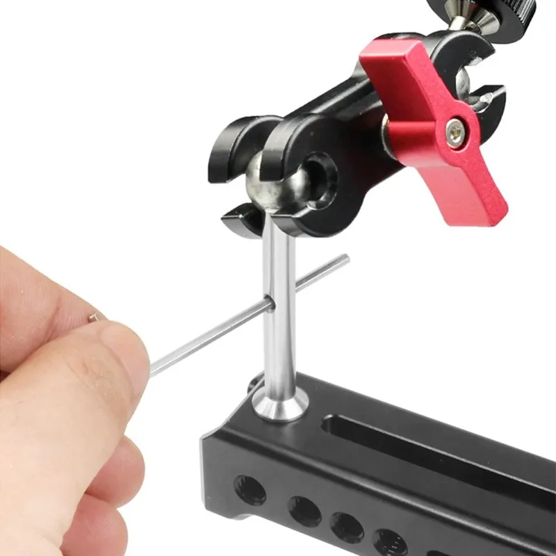 Universal Articulating Magic Arm Mount Mount 360° Swivel Tripod 12mm Double Ballhead 1/4\