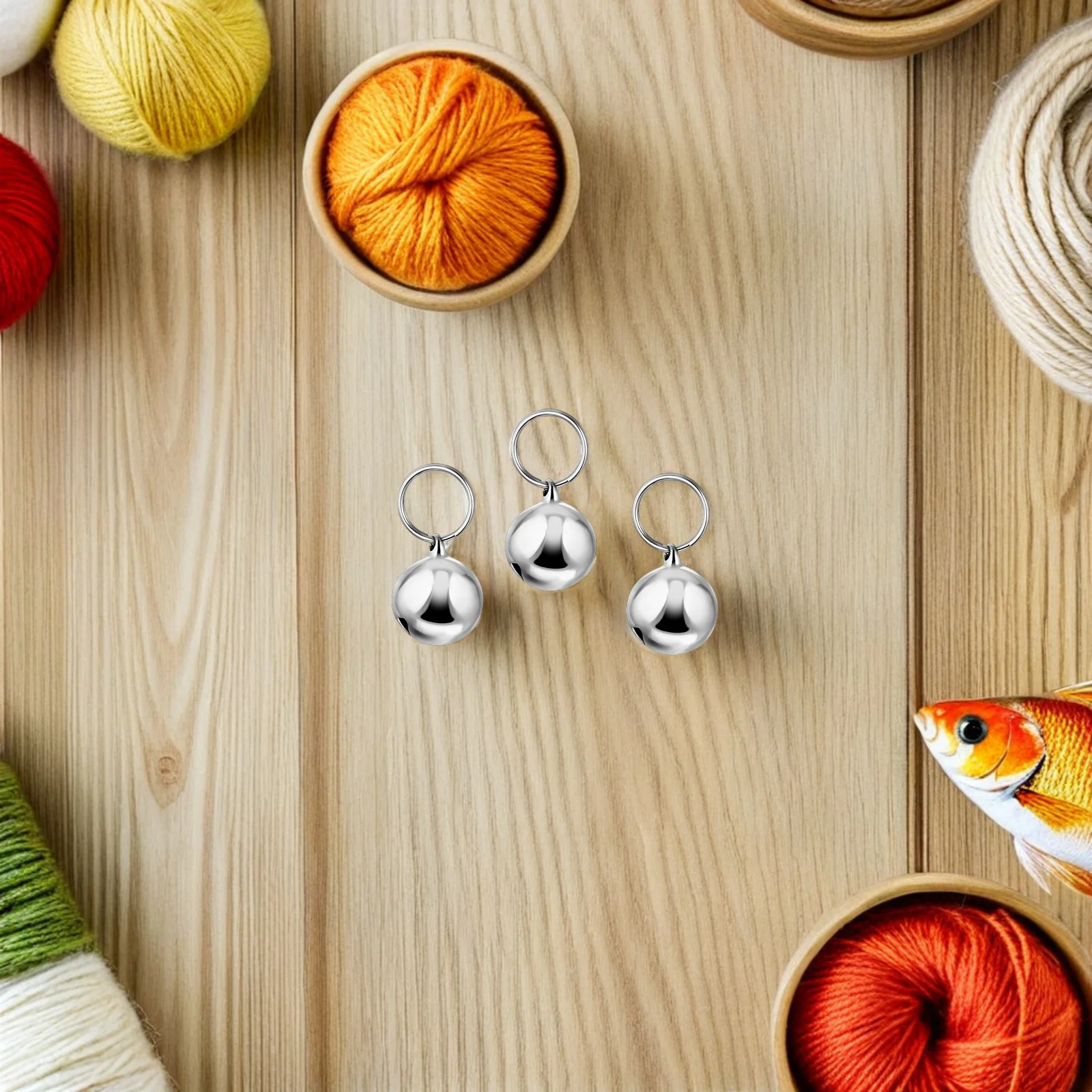 

12Pcs Pet Bell Pendant Lightweight Small Bells for Cat Dog Collars Durable Waterproof Outdoor Neck Charm Accessories