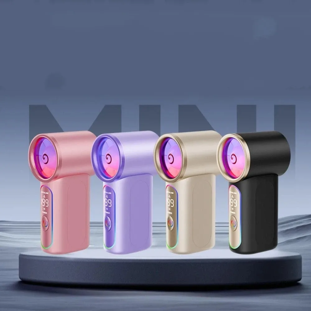 Lightweight Mini Handheld Fan USB Rechargeable Mini Size USB Rechargeable Fan Compact Design Powerful Turbo Airflow