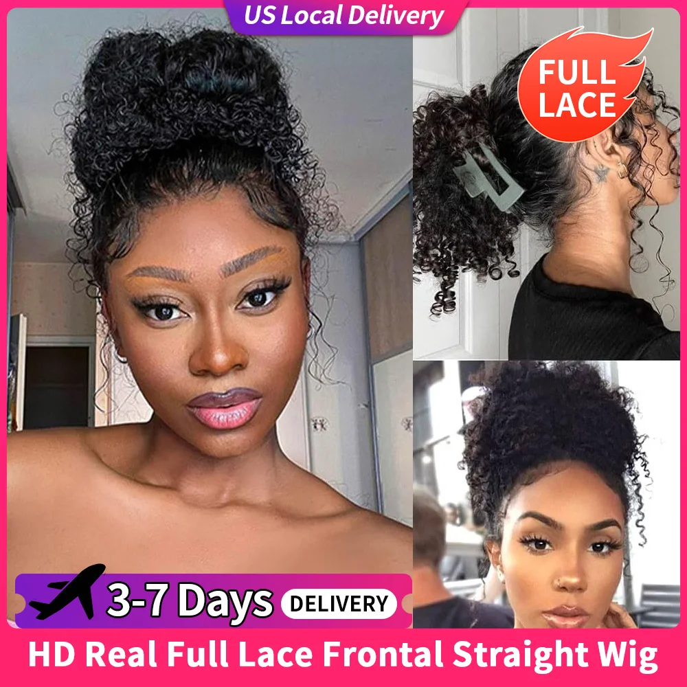 

Deep Wave 360 Full Lace Front Wigs Human Hair Invisi Strap HD Lace Front Wigs Human Hair Pre Plucked Glueless Lace Frontal Wigs