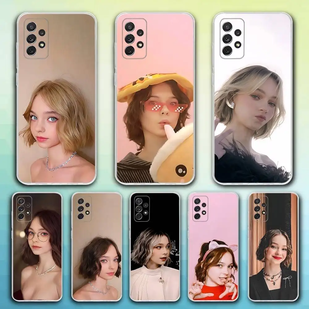 حافظة هاتف لهاتف سامسونج S30,23,21,22,20, FE lite,S10,9,8,7 PIus Note20ultra Soft E-Emma Actor M-Myers شفافة