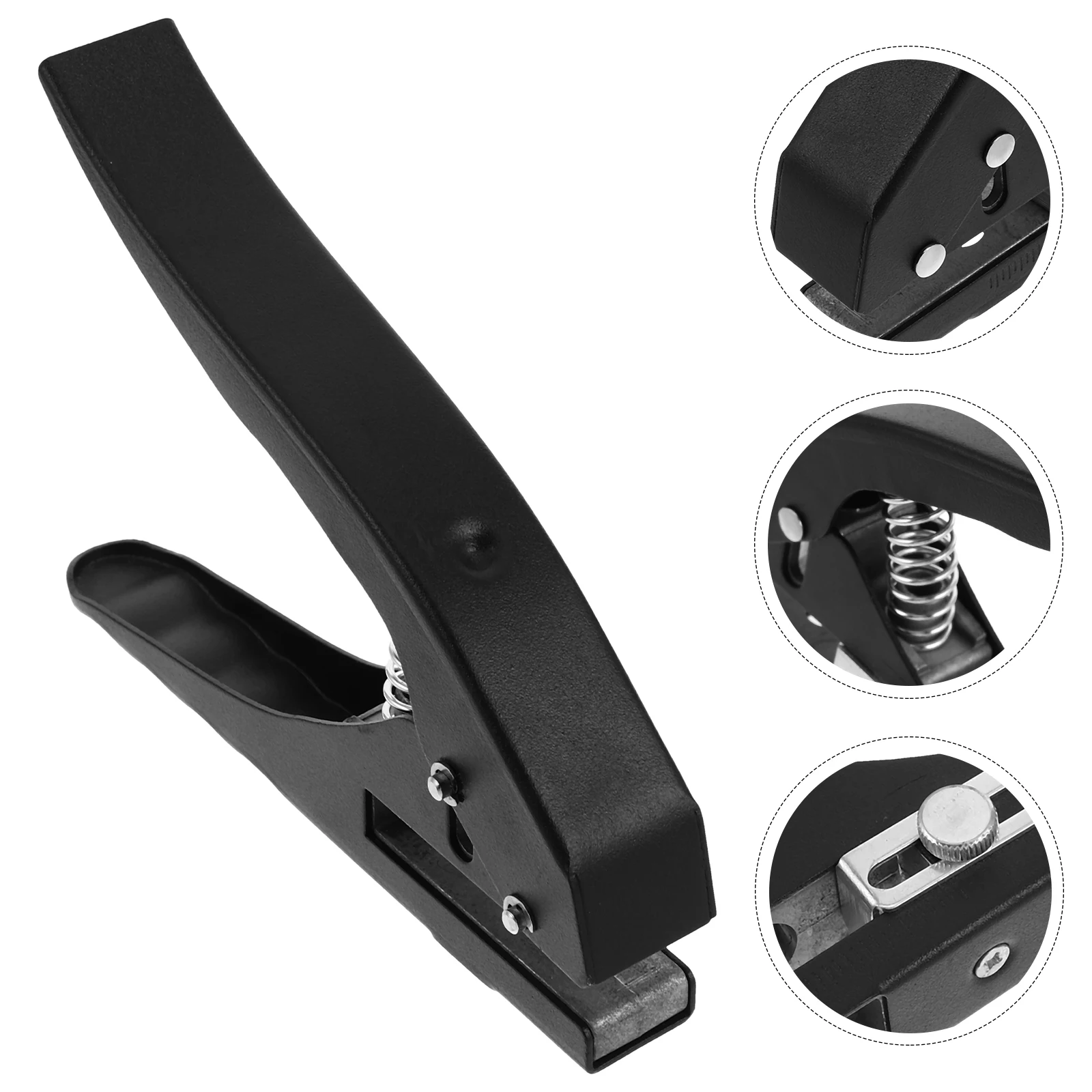 

Hole Punch Cup Cover Electric Small Corner Rounder Black Lid Puncher Handheld Paper