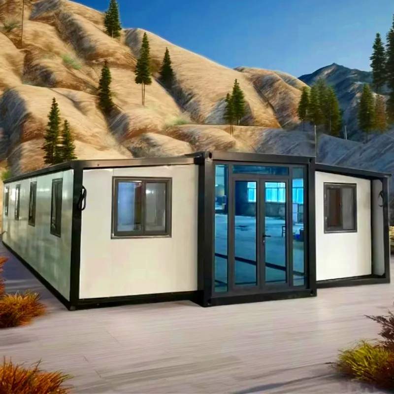 

Double-wing Container House, Prefabricated Folding House, Export Living Container, 20FT Movable Detachable Quick-assembled House