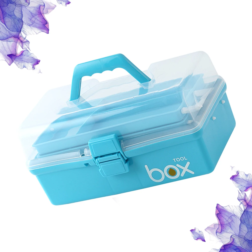 

First Aid Medical Box Multi-layer Storage Case Medicine Chest Small Size Emergency