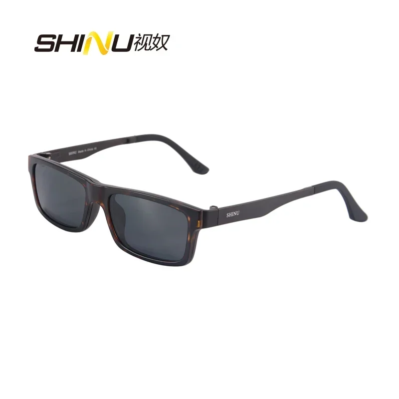 

SHINU clip on glasses men prescription glasses man clip on sunglasses man polar sunglass black lenses glasses with yellow lenses