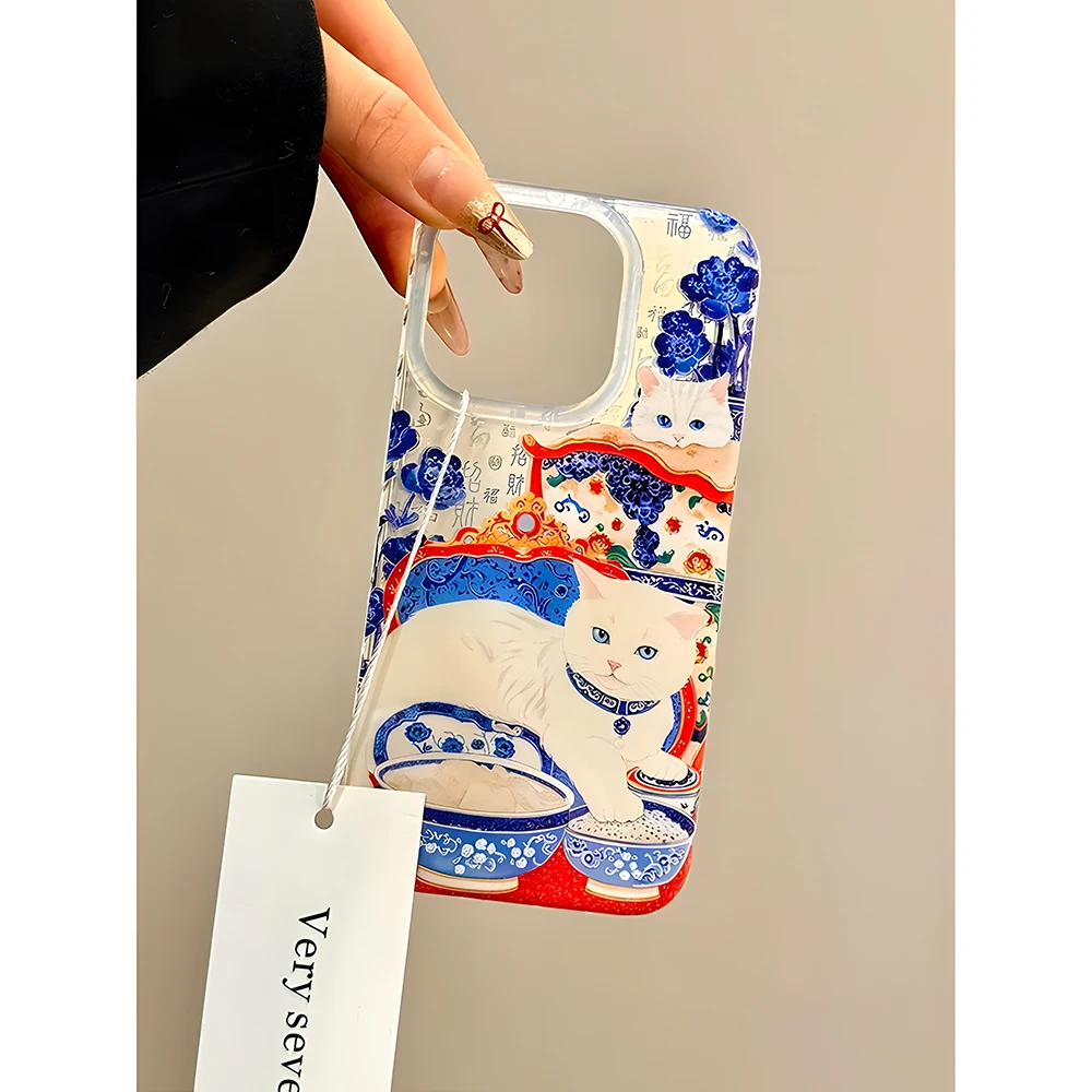 حافظة هاتف عصرية جديدة باللون الأزرق والأبيض لهاتف انفينيكس هوت نوت صفر 50x 50 40 30 12 12i Smart 9 8 7 Play Pro Plus 4G 5G غطاء خلفي