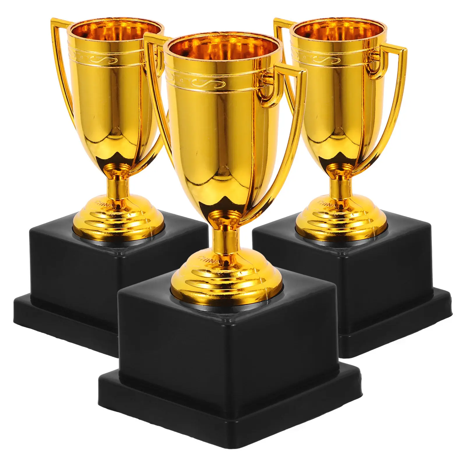 

Набор из 3 пластиковых наградных кубков для соревнований, вечеринок, игр, мини-призов, призов для победителей, наград для костюмированных конкурсов