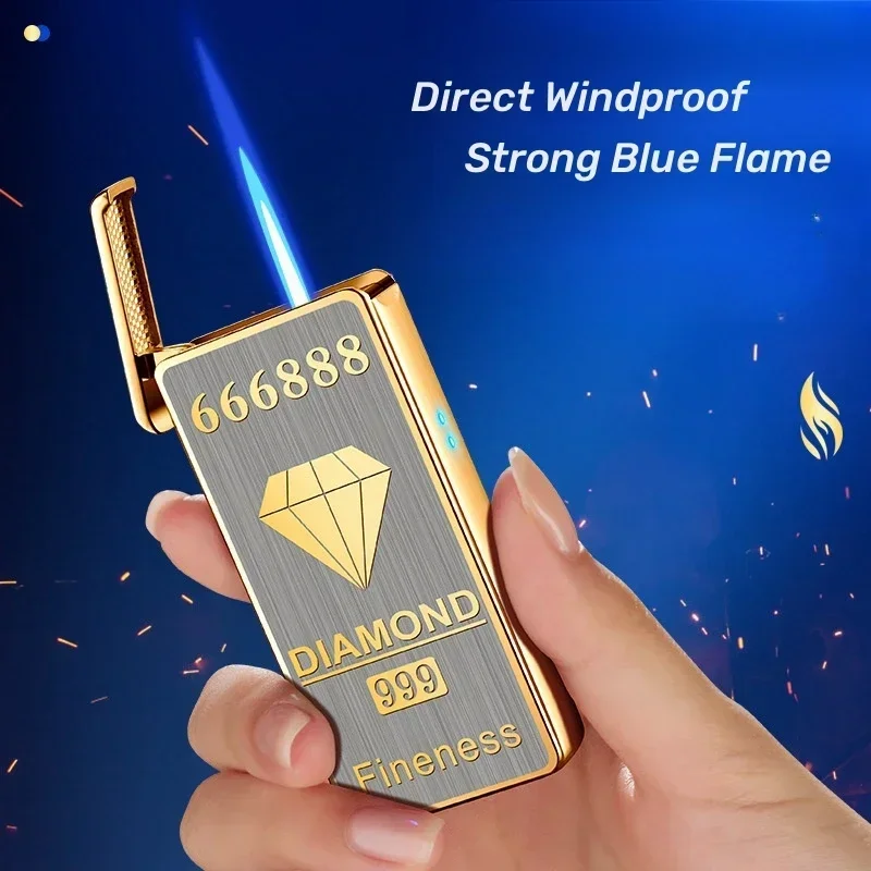 New Voice Controlled Direct Charge Lighter Blow and Shake Pneumatic and Electric Dual purpose Inflatable Lighter Gift for Men