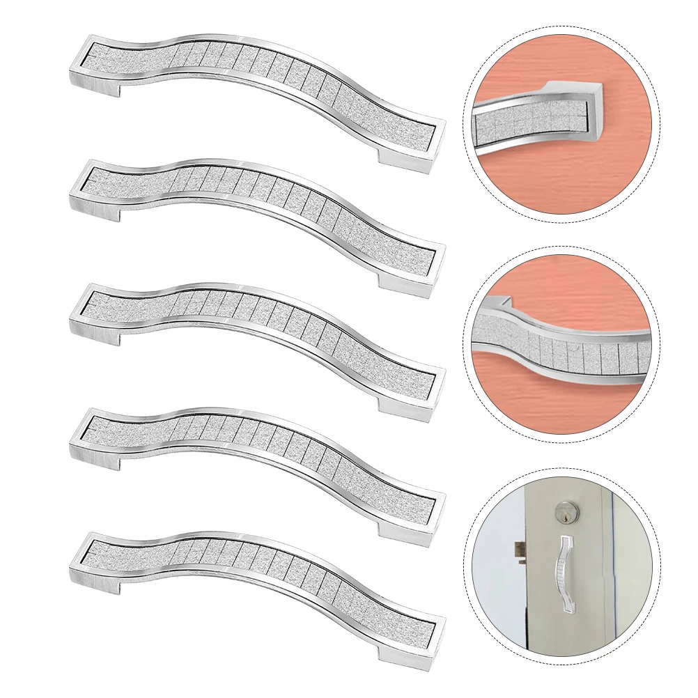

5pcs 96Mm Crystal Cabinet Door Handle Drawer Pulls European Style Retro Alloy Shiny Durable Wardrobe Drawer Accessories Home