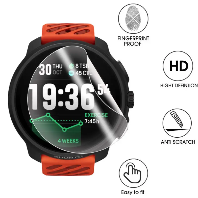 1-3 قطعة فيلم هيدروجيل لينة ل Suunto Race 2 ساعة ذكية واضح HD واقي للشاشة طبقة رقيقة واقية ل Suunto Race 2 اكسسوارات