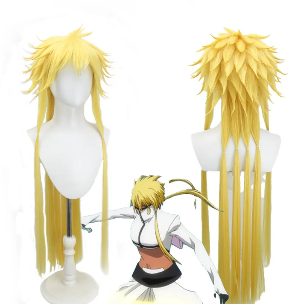 

Парик для косплея Bleach Tier Harribel Golden Cero Doble с длинными прямыми волосами