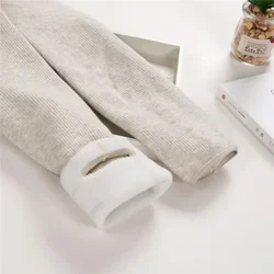 Leggings gruesos de terciopelo para mujer, pantalones de alta calidad, cómodos, informales, de Color sólido, TT3311, Otoño e Invierno