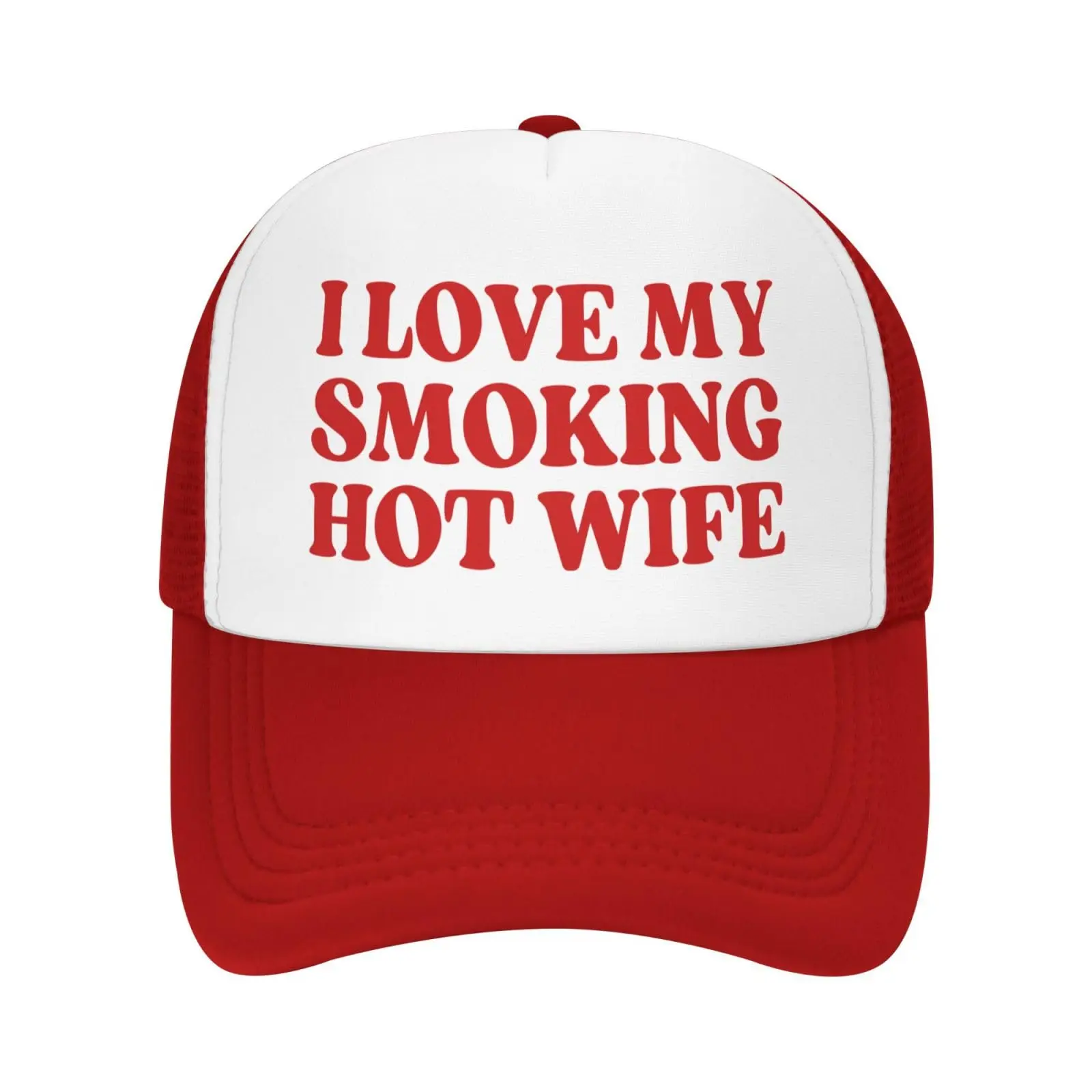 I Love My Hot Wife Mesh Hat Men Women Baseball Cap Dad Gift Trucker Hat