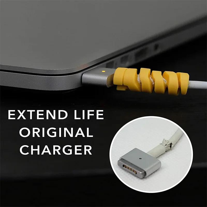 20 szt. Kabel do ładowarki z klipsem z drutu oplot na kable do telefonów kabel USB organizer do kabli do zarządzania kablem dla myszy