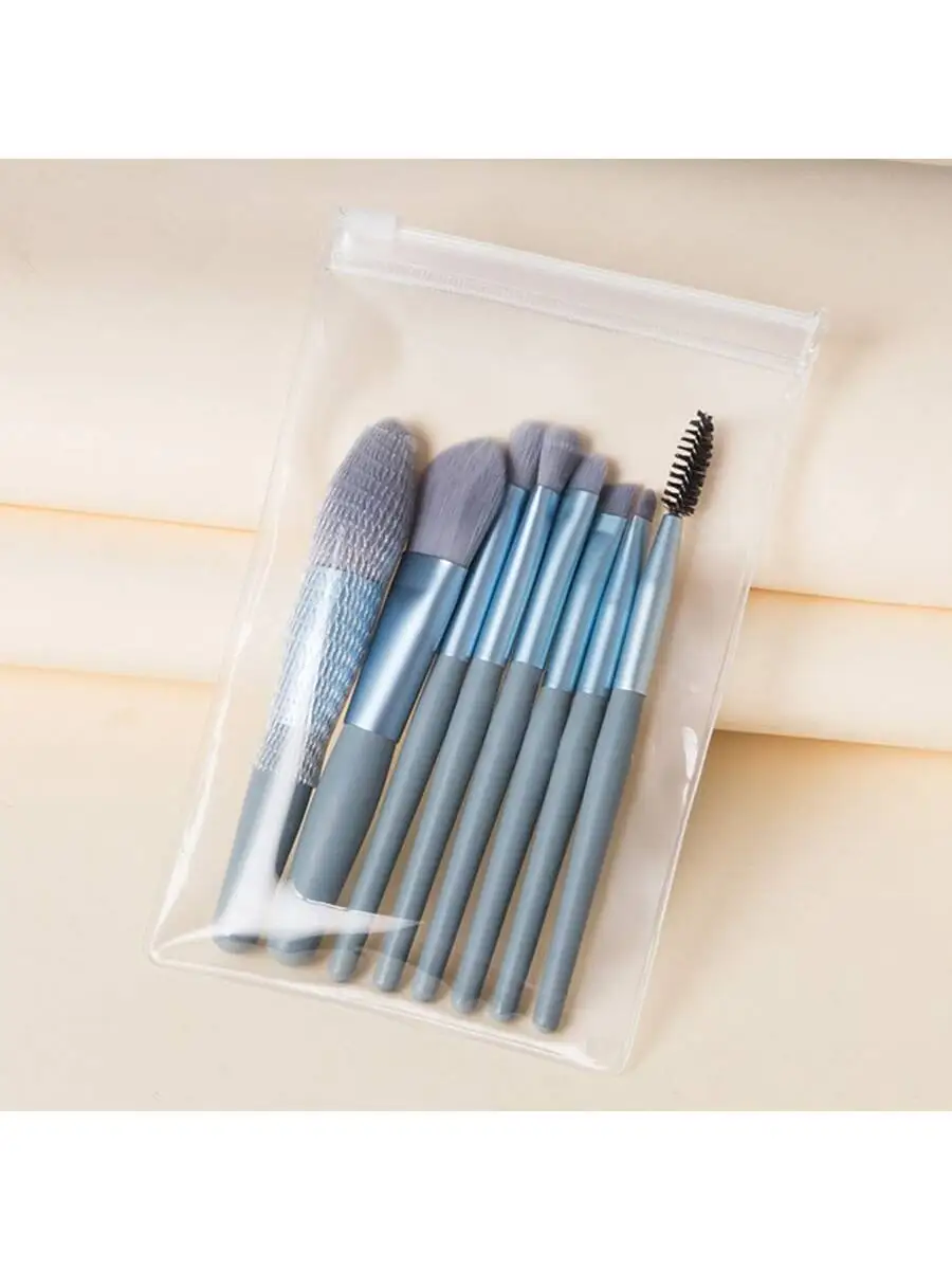 8 Pcs Mini Travel Portable Soft Makeup Brushes Set Eye Shadow Foundation Powder Eyelash Lip Concealer Make Up Brush Set