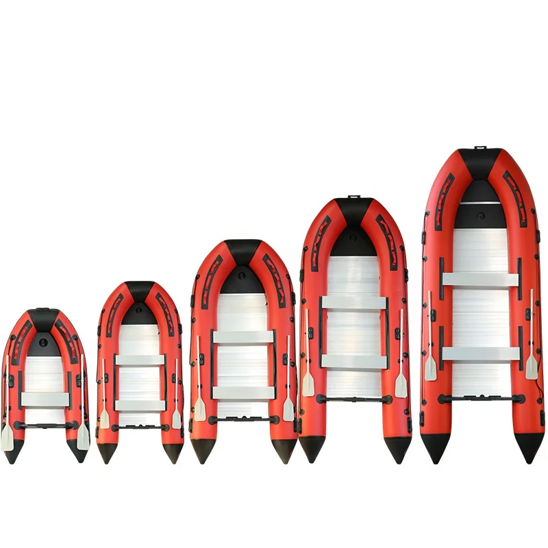 3.3m PVC Tarpaulin Inflatable Boat With Aluminum Floor Durable And Easier To Carry