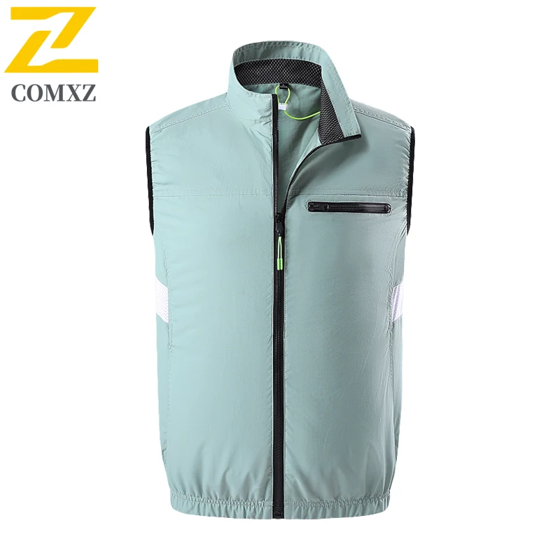 Summer Fan Vest Men's Women USB Rechargeable Sleeveless Ice Jacket Air Conditioner Clothes Casual Camping Fishing Cooling Vests